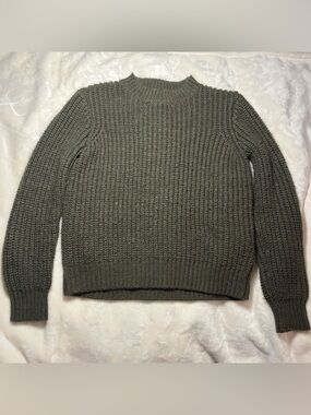Forever 21 Olive Green Women's Crewneck Knit Sweater
